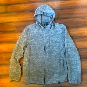 Prana Men’s Medium Zip up Hoodie, Gray